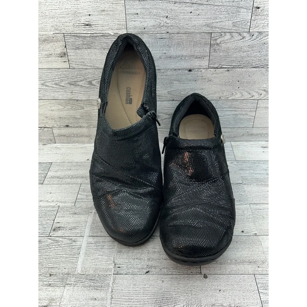 Clarks Shoes‎ Womens Size 11 Comfort Slip On Wedge Casual Soft Cushion 26113343
